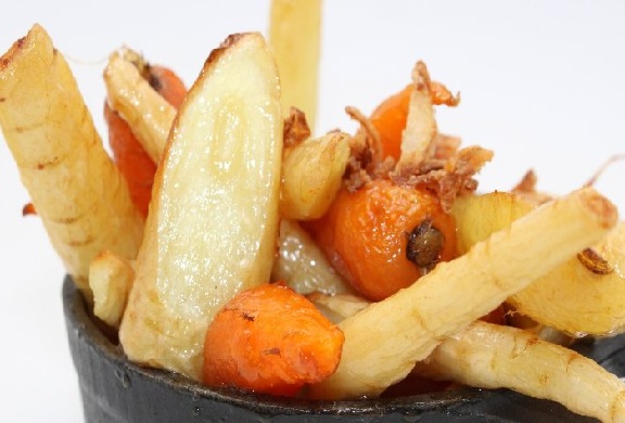 سبزیجات ریشه‌ای با عسل